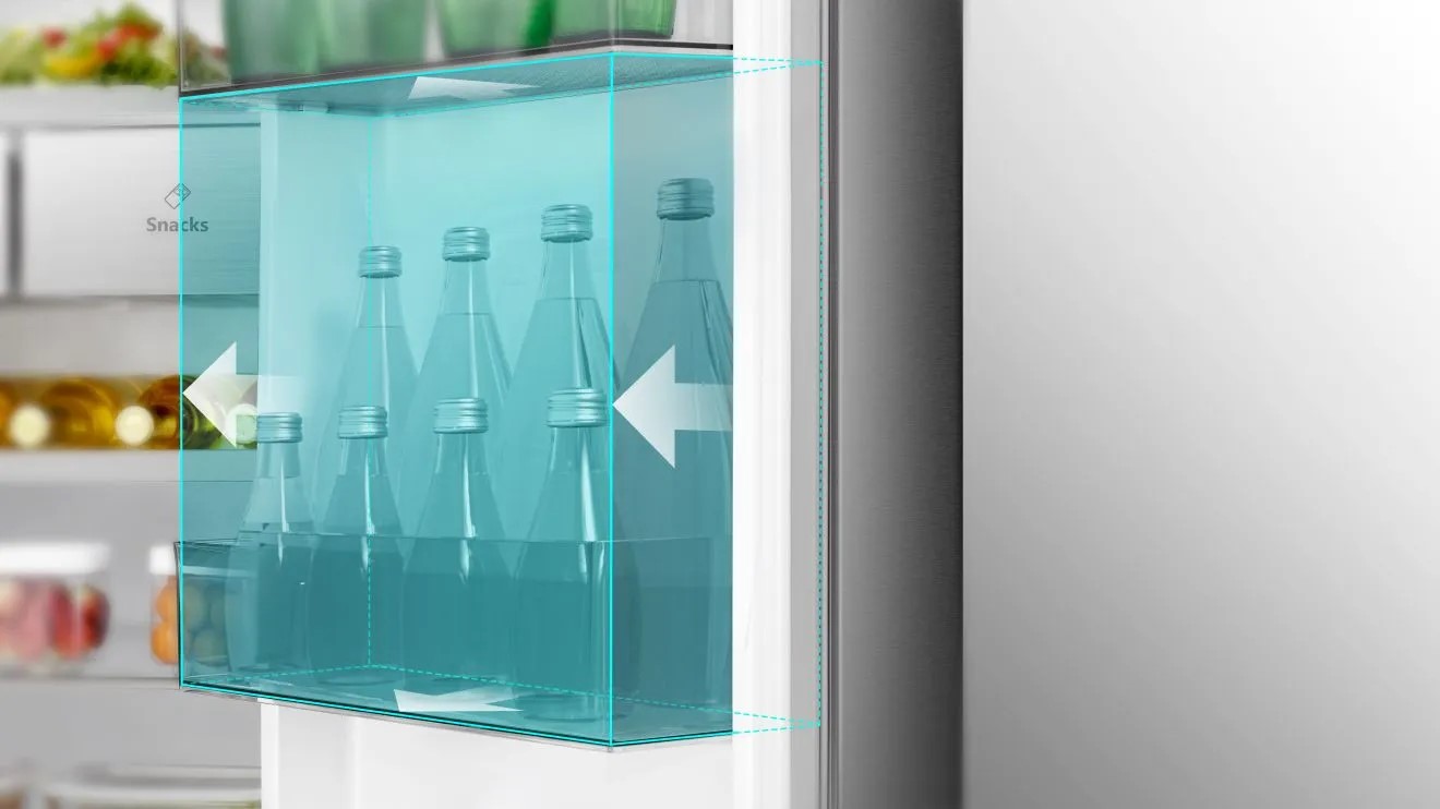 An image showing the different carton sizes that fit in the RS818 fridge An image showing the different carton sizes that fit in the RS818 fridge