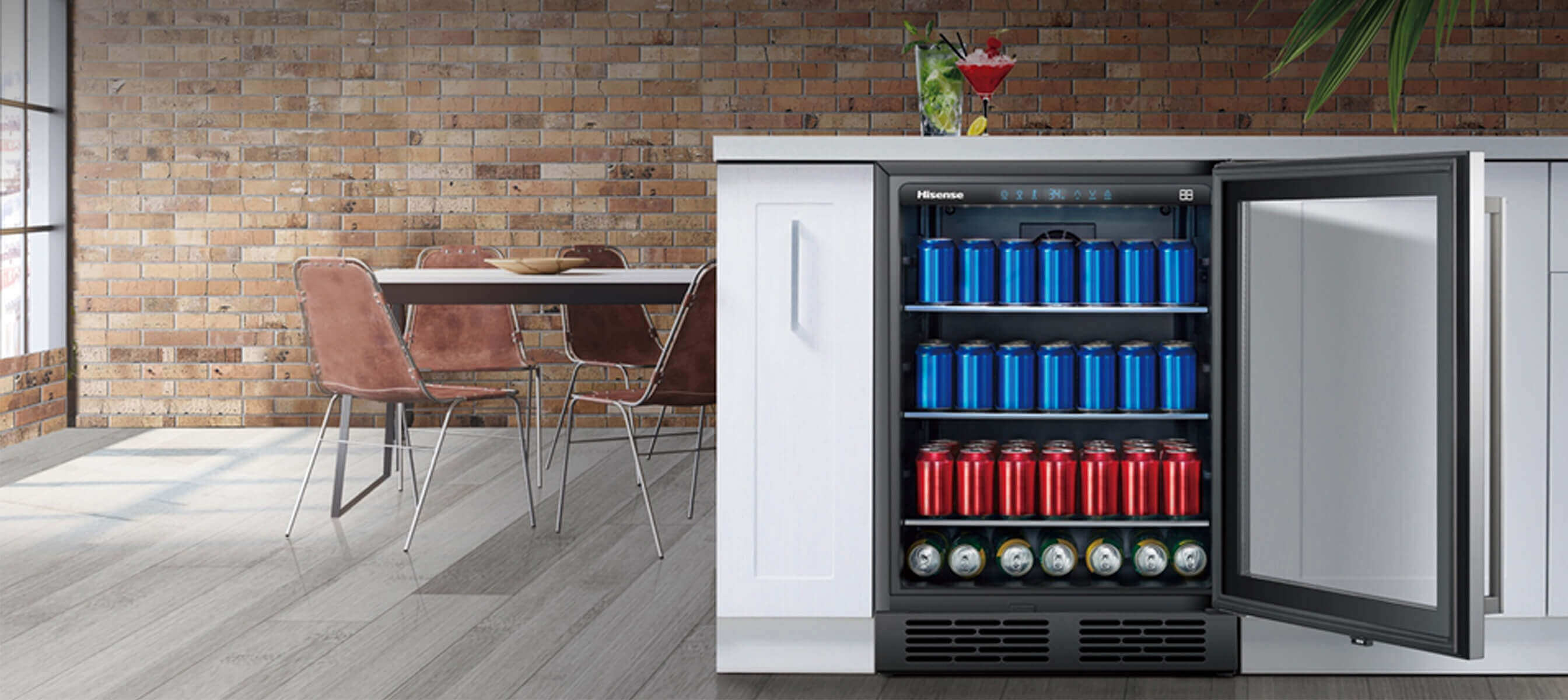 140 Can Beverage Cabinet JC-138YB