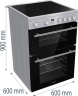 COOKER F66GFC3E4L212-SC HDE3211BXUK HSN 6 COOKER F66GFC3E4L212-SC HDE3211BXUK HSN 6